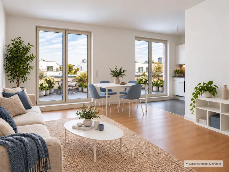 Über den Dächern von Karlshorst – 2 Zimmer mit zwei Dachterrassen — photo 1